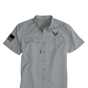 air force dress blues short sleeve Men's Air Force Academy Blue Check Short-Sleeve Button-Up main image 0