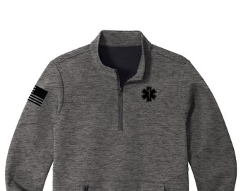 Paramedic Quarter Zip Pullover | Military First Responder Gift | Apparel | Service Member