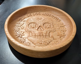 Halloween Jack-O'-Lantern & Skull Dish CNC, 3D Print Files (STL, Vectric Aspire)