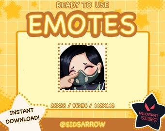 Twitch Emote / Viper Emote Pack (boop) / Valorant sub emoji for streamer - Discord
