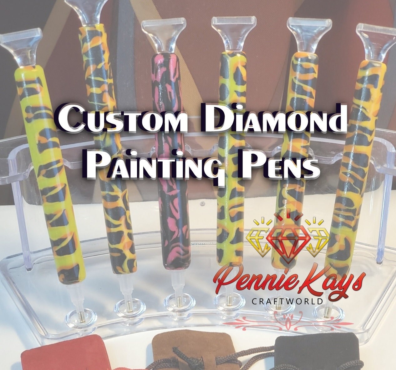 ANGLED PEN for Diamond Painting Kits Diamond Painting Tools for Diamond  Painting Stick Pen Diamond Dotz Stylist 45 Degree Pen Comfort Tip