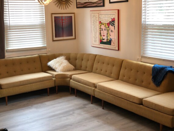 Harvey Probber Mid Century Sofa Sectional Etsy