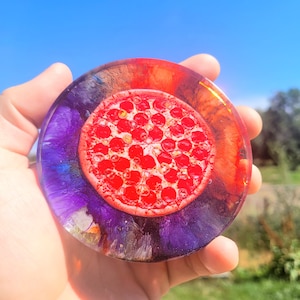 Disc Golf Mini Marker (Pizza) Epoxy Resin Placement Holder