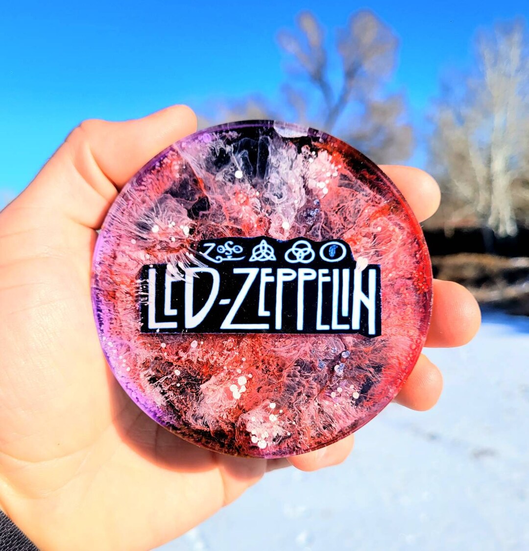 Disc Golf Mini Marker Placement Holder led Zeppelin by Gripleys Gifts