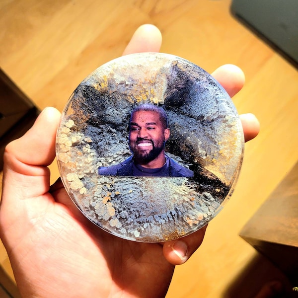 Disc Golf Mini Marker (Kanye West) Epoxy Resin Placement Holder