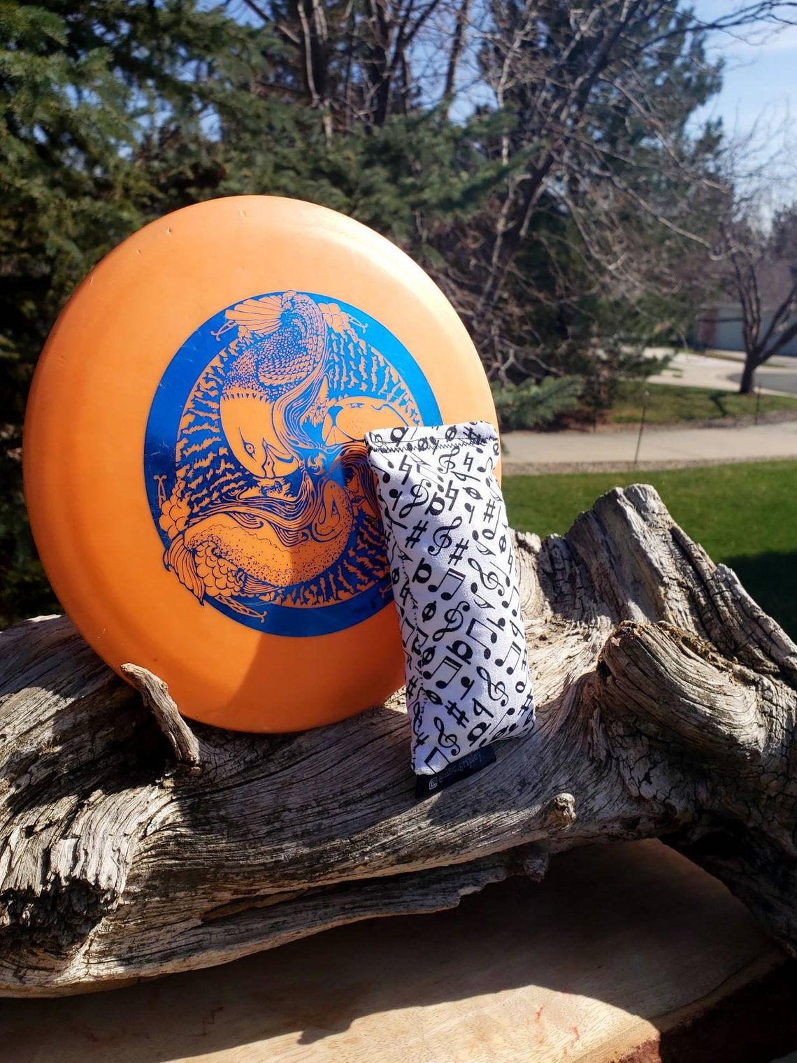 Disc Golf/ Ultimate Frisbee Chalk Bag for Improved Grip Music Etsy