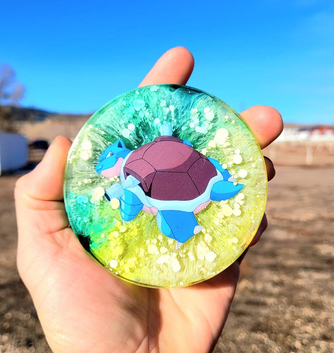 Disc Golf Mini Marker Placement Holder blastoise by Gripleys Etsy
