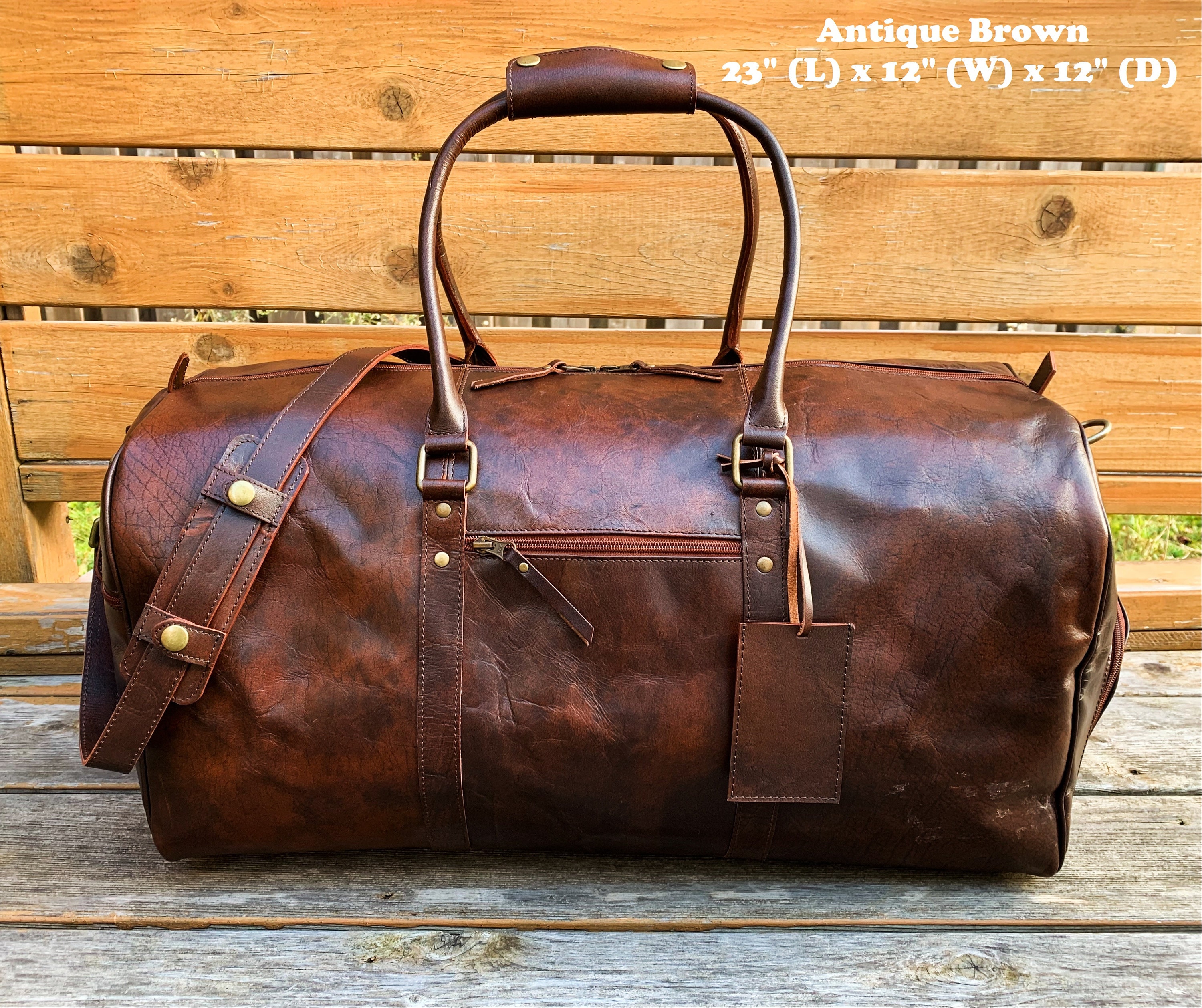 mens western duffle bag