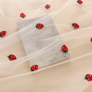3 color mesh cute red strawberry embroidered white pink lace fabric flower floral ball gown floral wedding dress lace top baby dress 51&quot;