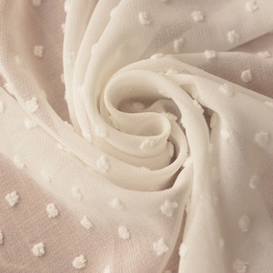 6 colors chiffon fabric white pink beige blue orange dot embroidery wedding lace bridal lace dress fabric veil lace 59&quot; width by the yard