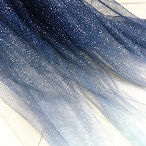 9 colors Gradient Glitter silver sequin soft tulle mesh lace fabric floral for baby dress ball gown floral wedding dress lace top 59" width