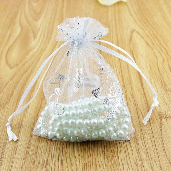 11 colors 4 Size Butterfly Large All Size Organza BagsWedding Bags Jewellery Bags Gift Pouch Favour Bags 100pcs