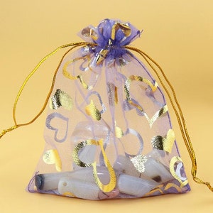 10 Farben 7 Größe Herz Groß Alle Größe Organza TaschenWedding Taschen Schmuck Taschen Geschenk Beutel Favor Taschen 100stk