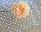 2 Colors Pure White Black Lace Fabric Little Dots Veil Lace Tulle Gauze Wide 1 Yard For Dress Veil Custom Headwear Supplies 55" width