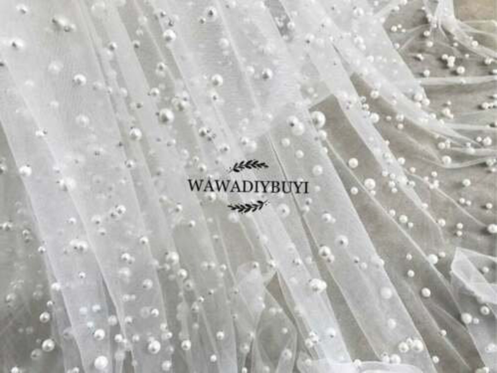 Ivory Pearl Tulle X592