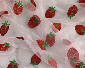 9 Colors Glitter Sequin Sweet Strawberry Lace Fabric for DIY Girls Bady ,  Wedding Dresses, Prom Dresses or Banquet Dresses 59" Width - Etsy
