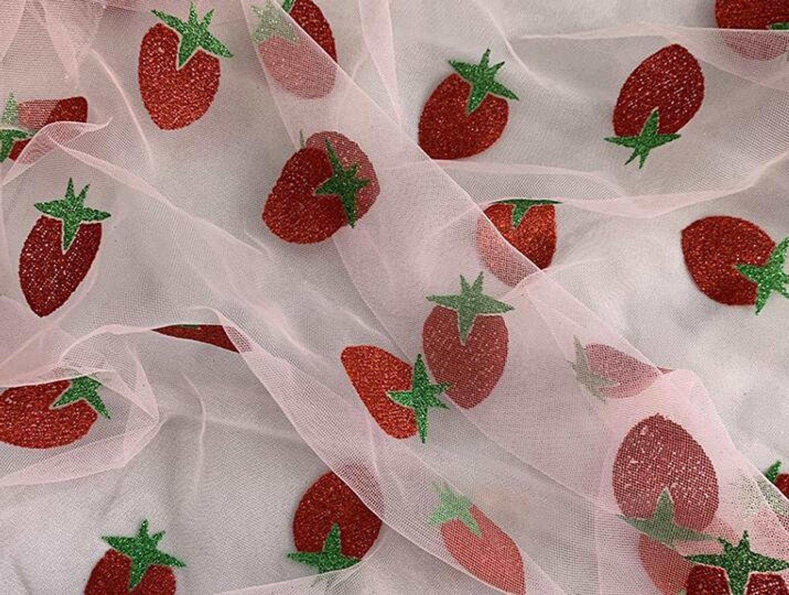 strawberry sequin tulle