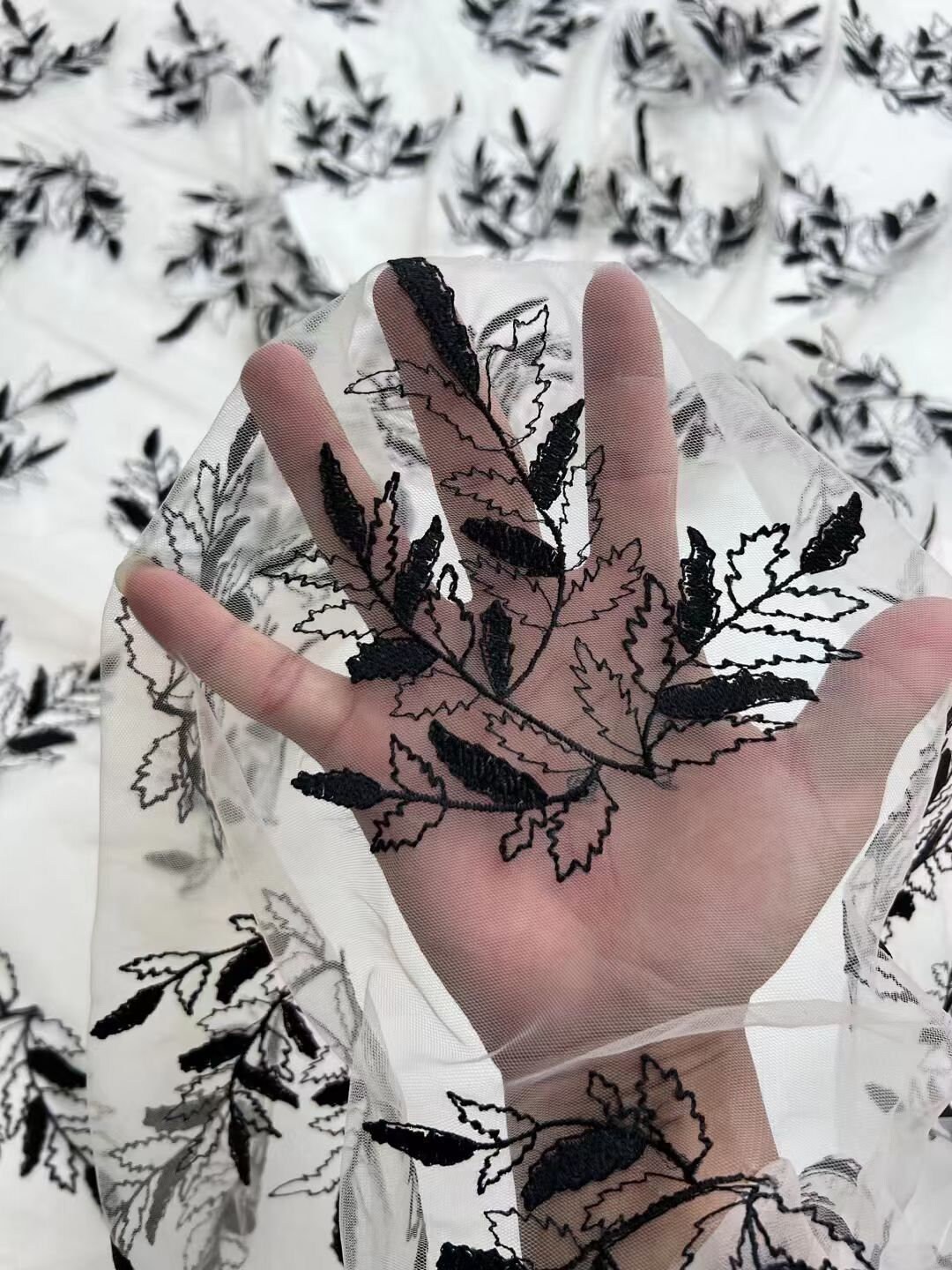 3 Colors White Apricot Black Tulle Lace Fabric Black Etsy