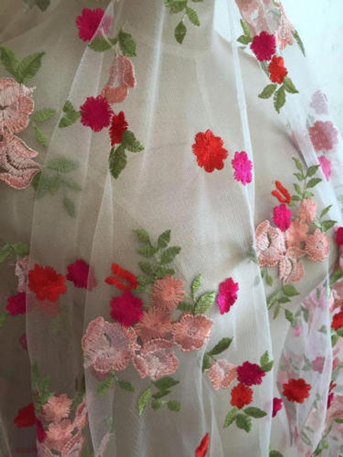 2 Colors White Tulle Black Tulle Lace Fabric Pink Etsy