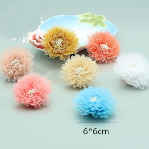 7 Colors 5pcs 3D Flower Beaded Pearl Super Luxury Lace Appliques Exquisite For Wedding Dress Grown Bridal Veil applique