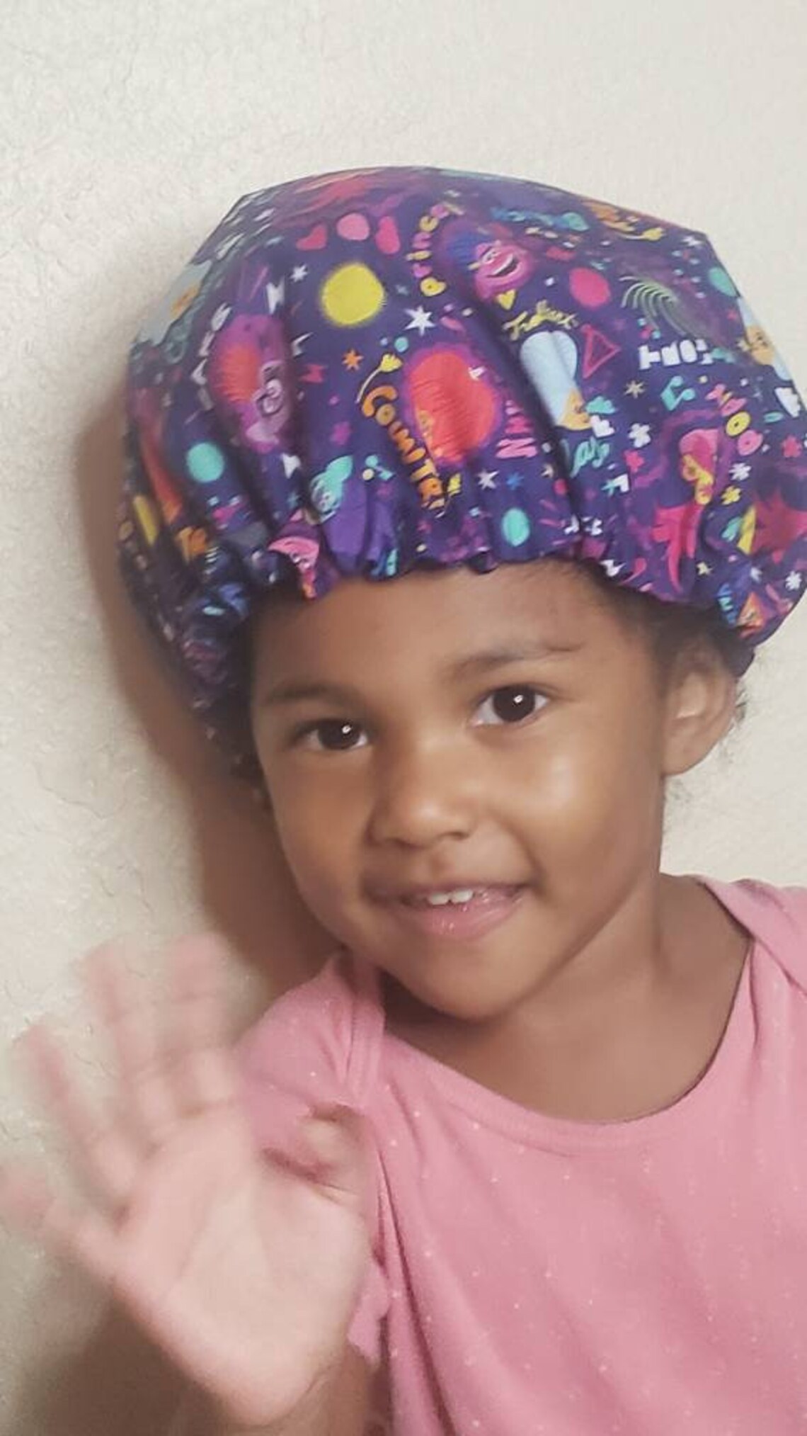 Adjustable Satin Lined Children Satin Print Baby Etsy