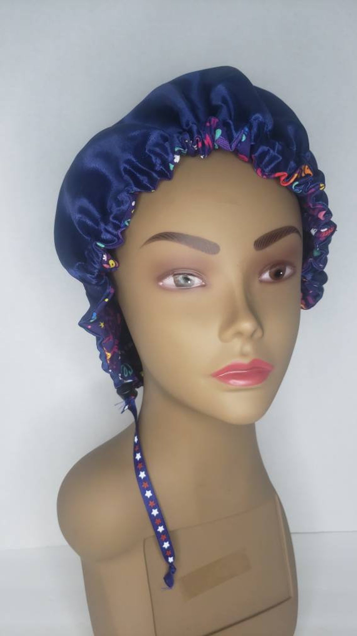 Adjustable Satin Lined Children Satin Print Baby Etsy