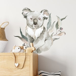 Australian Animal Wall Decal, Australian Nursery Theme, Koala Wall Decal, Koala Wall Sticker, Fable and Fawn