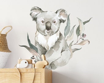 Australian Animal Wall Decal, Australian Nursery Theme, Koala Wall Decal, Koala Wall Sticker, Fable and Fawn