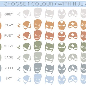 Superhero Wall Decals, Superhero Wall Decal, Superhero Prints ...
