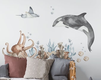 Ocean Wall Decal Set - Pack 2, Fable and Fawn