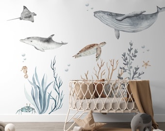 Ocean Wall Decal Set, Fable and Fawn