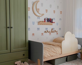 Superhero wall decals (set colours), superhero wall decal, superhero prints, Superhero wall decal sticker, watercolour superhero