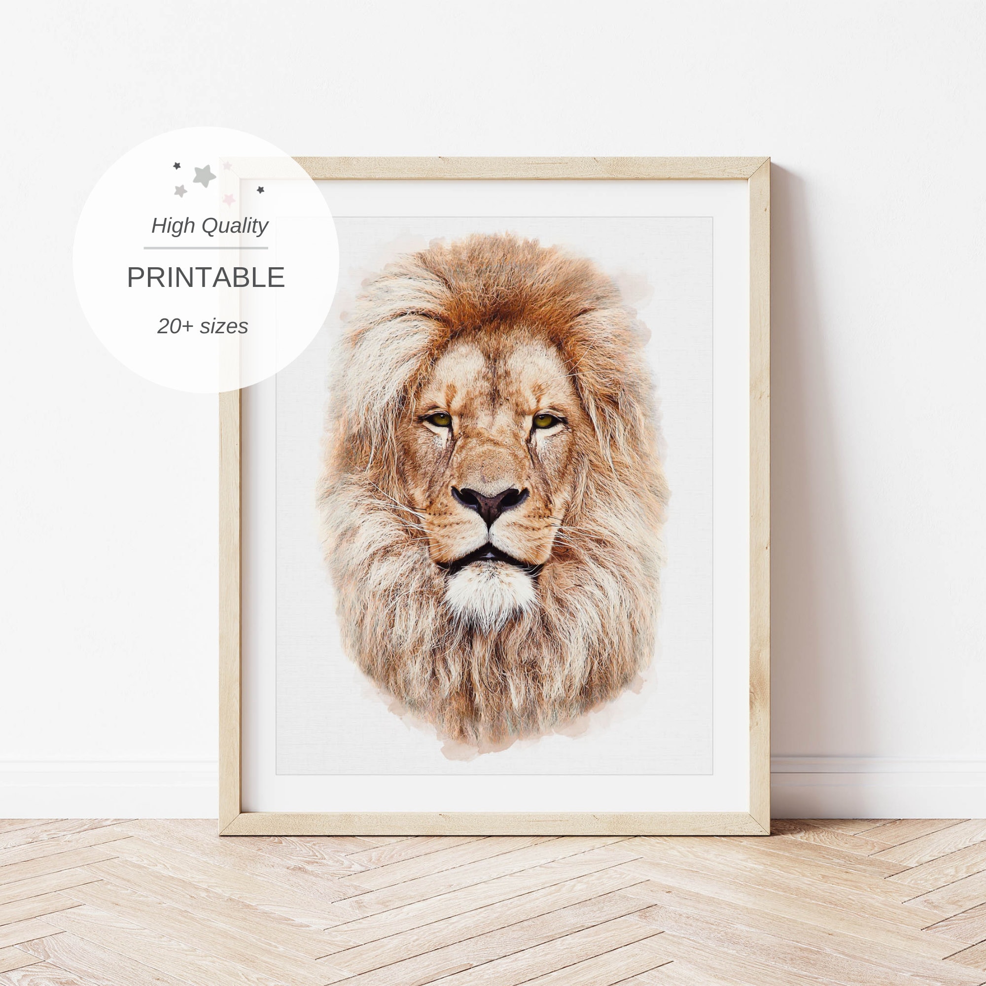 Lion Wall Art Nursery Prints Boys Bedroom Decor Safari Etsy