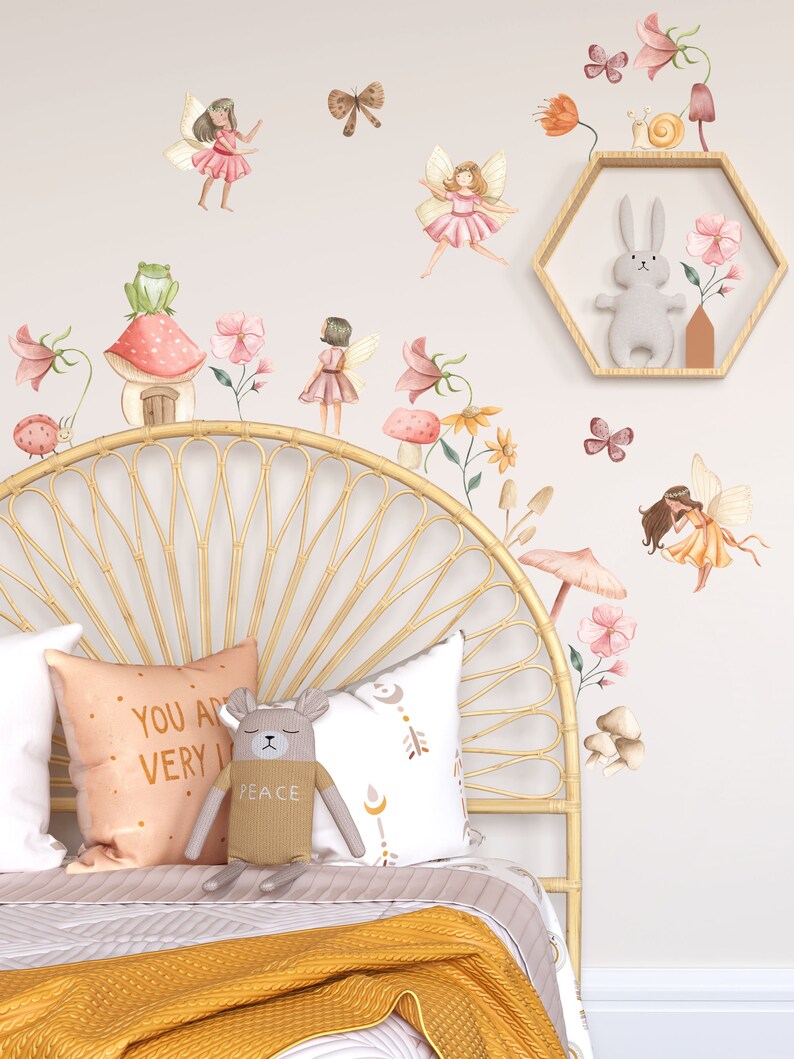 Fairy Wall Stickers Fairy Garden Wall Decals Fairy Wall Etsy