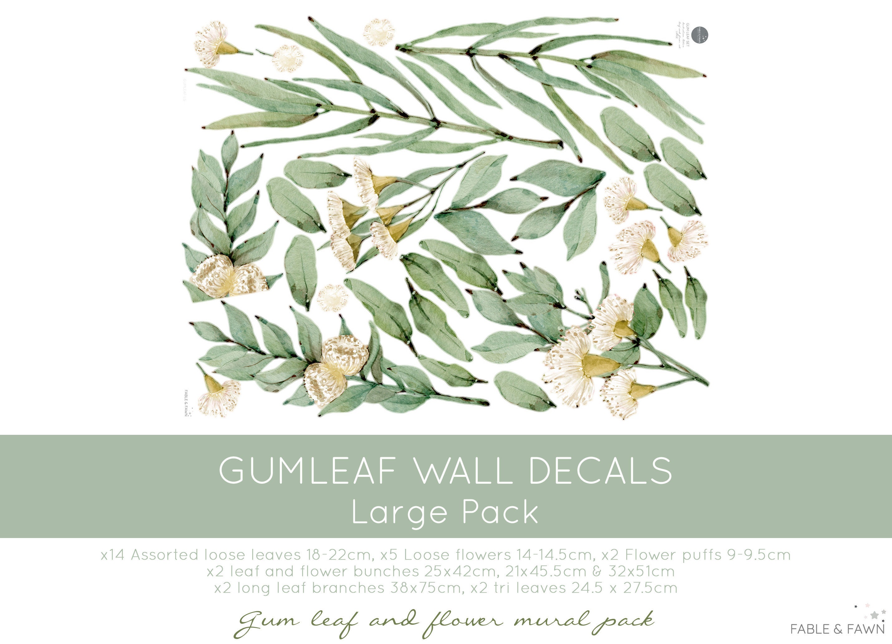 Australian Gum Tree Wall Decals branch Only Australian Etsy