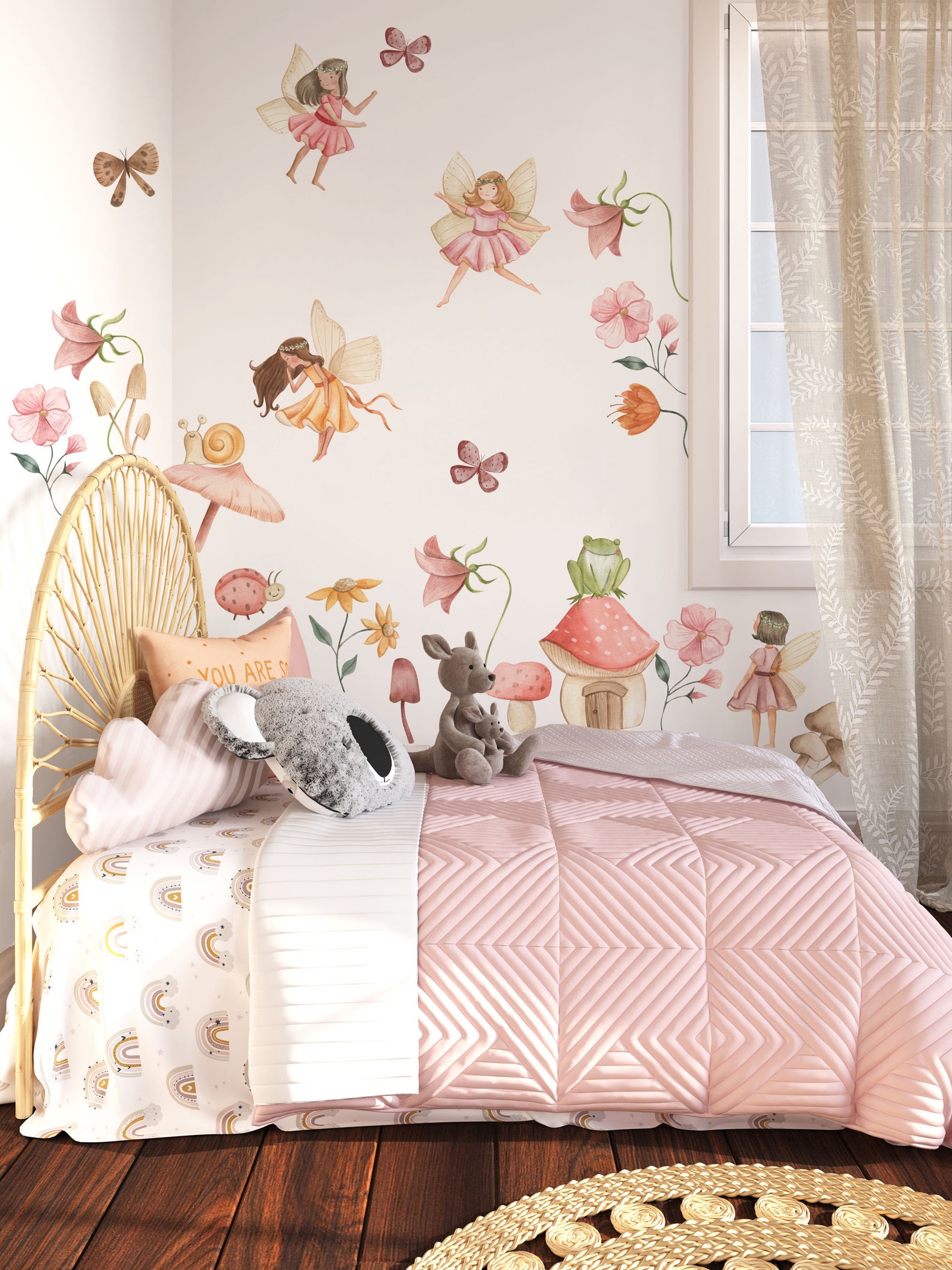 Fairy Wall Stickers Fairy Garden Wall Decals Fairy Wall Etsy