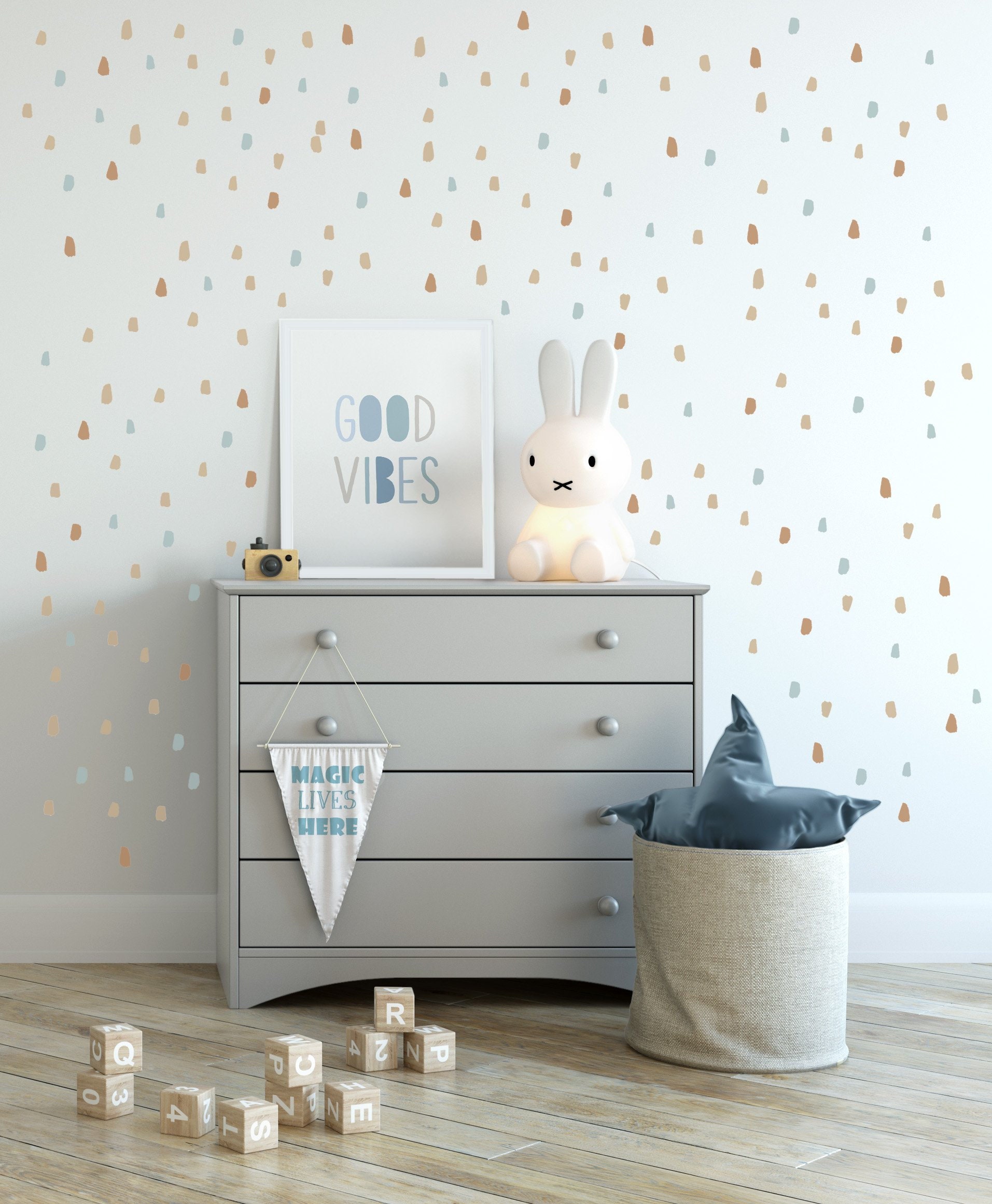 Spot Wall Decal Polka Dot Wall Stickers Confetti Wall Decals Etsy