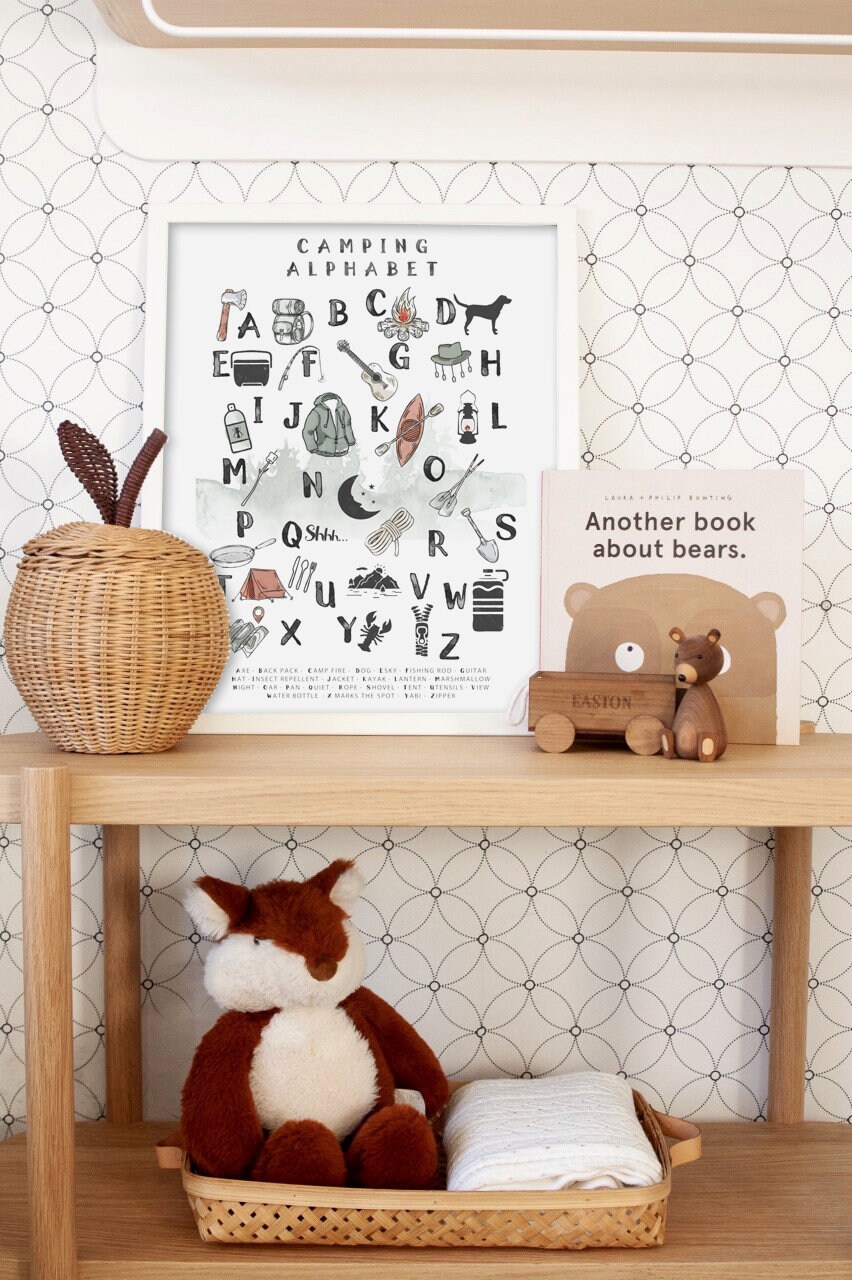 Camping Nursery Camping Nursery Decor Camping Print Camping Etsy
