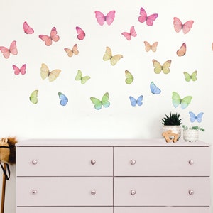 Butterfly Wall Decals, Rainbow Wall Decals - Fable and Fawn