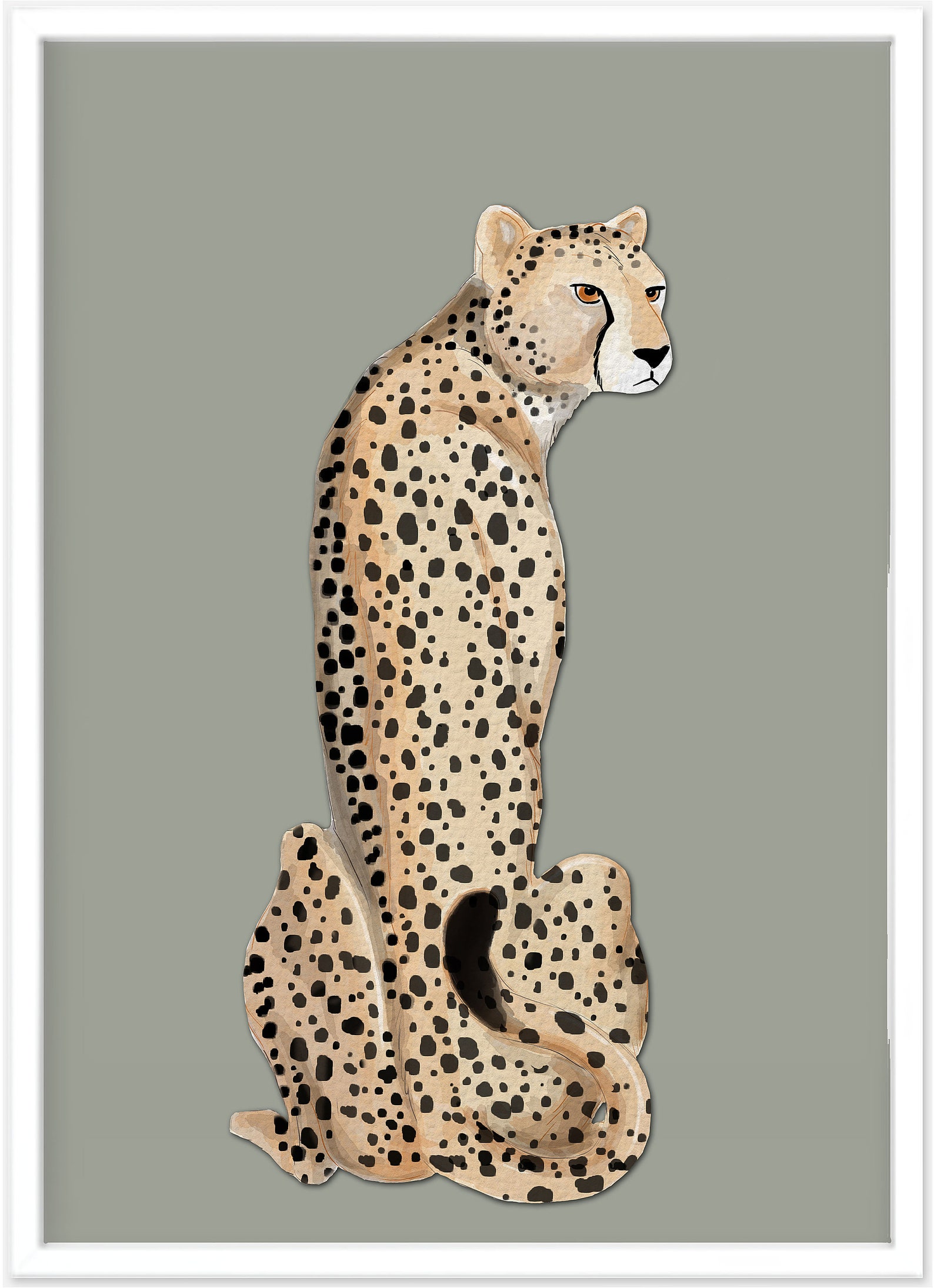 Cheetah Print Nursery Art Baby Animal Prints Nursery Wall Etsy