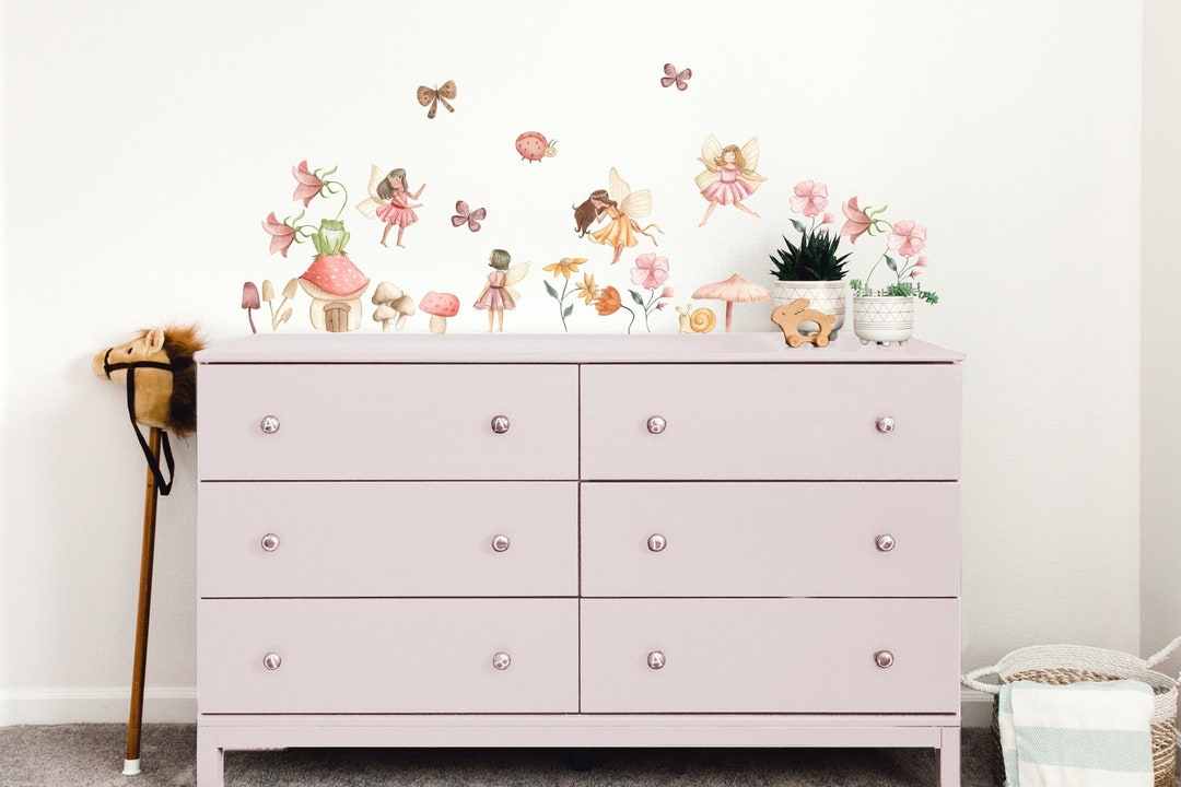 Fairy Wall Stickers Fairy Garden Wall Decals Fairy Wall Etsy