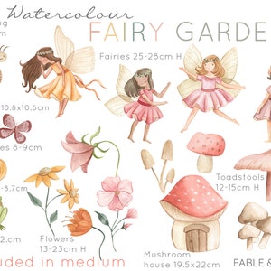 Fairy Wall Stickers, Fairy Garden Wall Decals, Fairy Wall Decal - Fable ...
