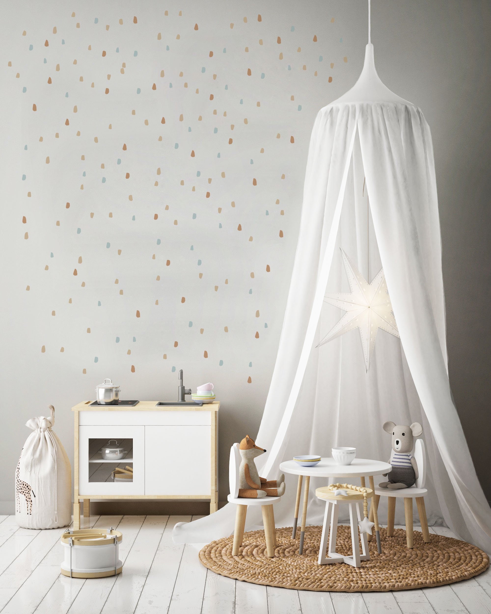 Spot Wall Decal Polka Dot Wall Stickers Confetti Wall Decals Etsy