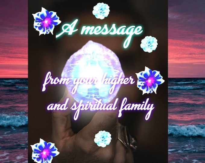 Featured listing image: A message from your higher self,  and spiritual family. Same day, video recorded, tarot / oracle/psychic reading. Psychic tarot card reading