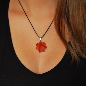 Lotus Flower Gemstone Pendant, Agate, Necklace & Pendant, healing, natural, handcrafted, charm, positivity, woman pendant, unique piece