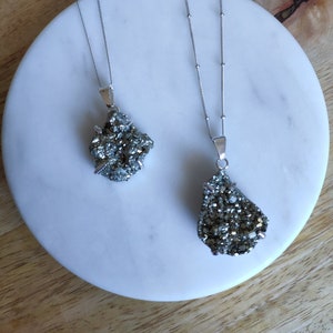 Pyrite, Gemstone Pendant, Citrine. Necklace & Pendant, extra quality, healing, handcrafted, raw, charm, positive energy, protection