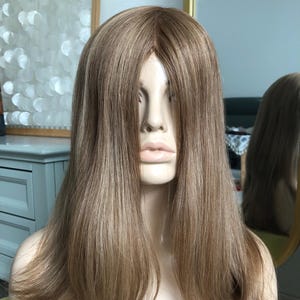 20&quot; Hand-Tied European Remy Human Hair Wig: Alopecia Medical Wig, S Cap