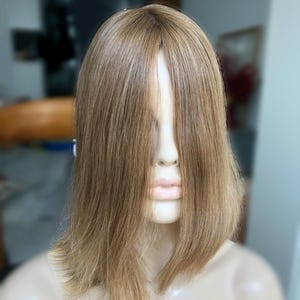 12&quot; Slavic Virgin Hair Topper: European Human Hair, Silk Base (8x8&quot;)
