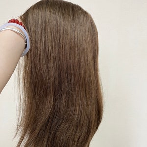 18&quot; Human Hair Wig: Full Thin Skin, Alopecia Medical Wig