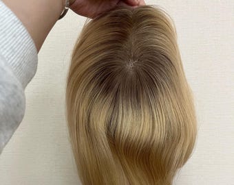 12&quot; Mono Top European Virgin Human Hair Wig: Alopecia Wig
